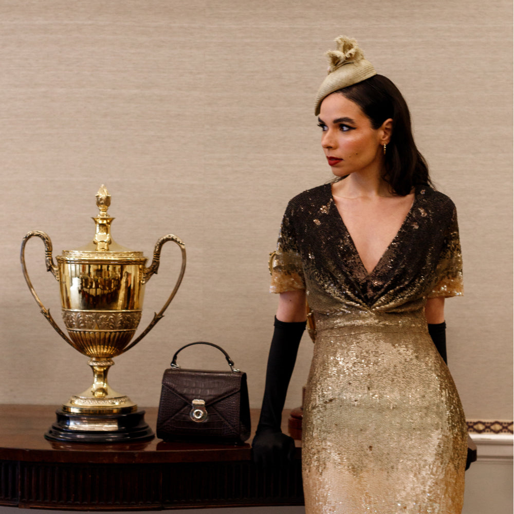 A Photo Finish | Race Day Accessories | SageBrown