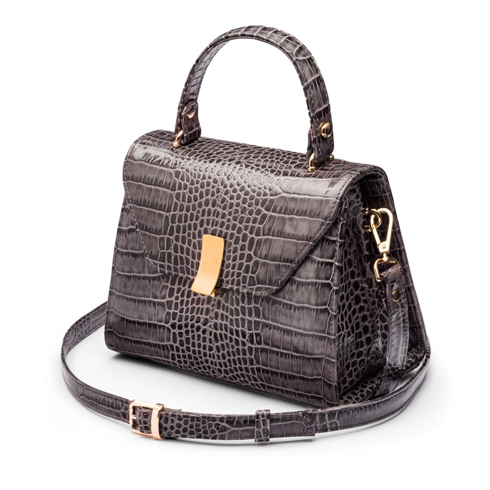 Sabrina bag, grey croc