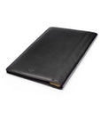 A4 leather document folder, black, back