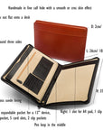 A4 leather notepad folder, features and dimensions