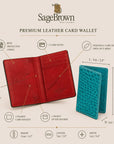 RFID leather card wallet, features