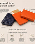 Pull apart business card holder, features and measurements