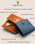 Tara Leather Equestrian Clasp Purse & Coin Pocket, features and dimensions