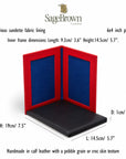 Double Leather Bi-Fold Photo Frame 6x4 Inch, dimensions and features
