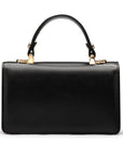 Maya top handle bag, black, back