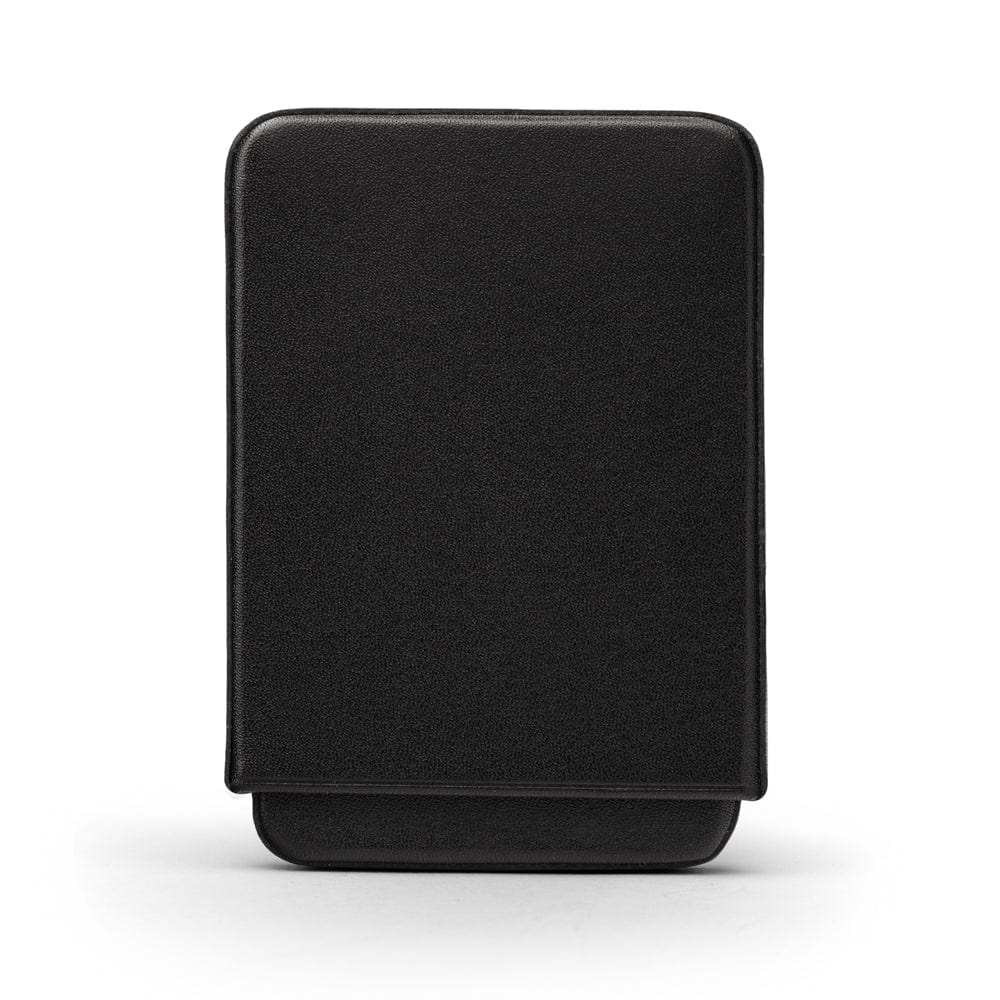 Pull apart business card holder, black, front