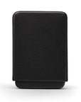 Pull apart business card holder, black, front