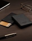 Pull apart business card holder, black, lifestyle