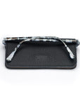Slim Leather Glasses Lens Cover with Magnetic Closure, Black, back