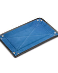 Rectangular valet tray, black with cobalt, flat