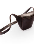 Leather Bum Bag For Men - Brown