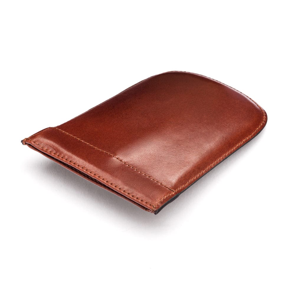 Leather Key Case With Squeeze Spring, Dark Tan | Key Case | SageBrown