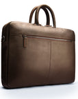 Slim Leather 15" Laptop Case - Brown