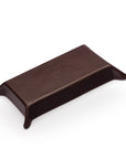 Rectangular valet tray, brown with green, base