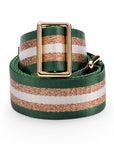 Woven Camera Bag Strap - Emerald