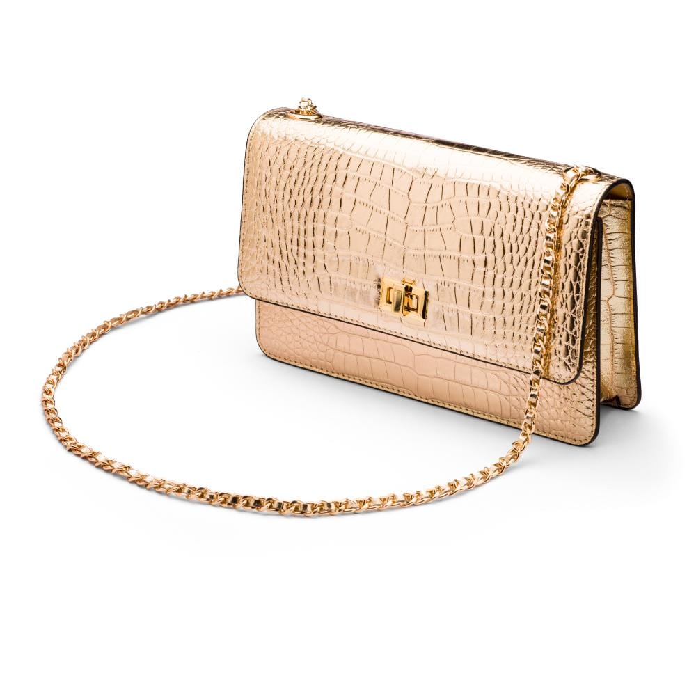 Julia Bag Gold Croc