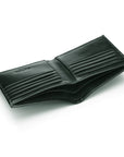 Men's bridle hide wallet, green, inside
