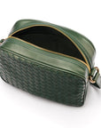 Ivy woven camera bag, green, interior