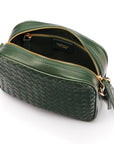 Ivy woven camera bag, green, inside