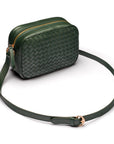 Ivy woven camera bag, green