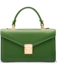 Maya top handle bag, green, front