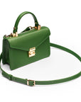 Maya top handle bag, green, side
