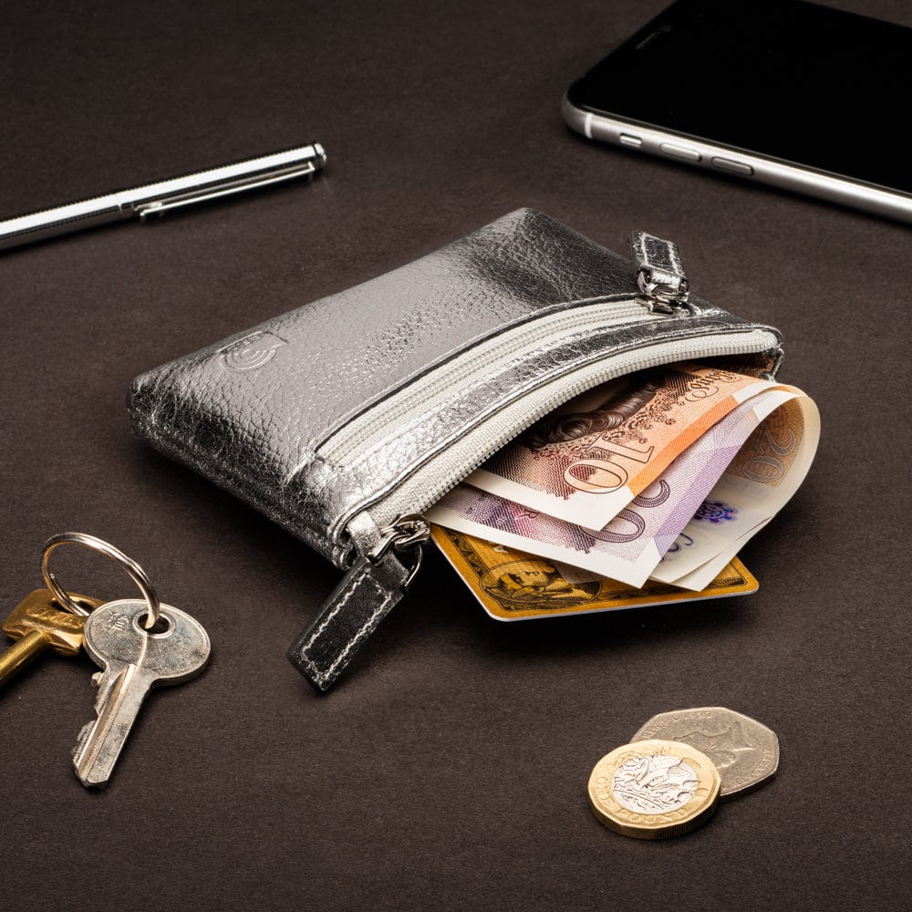 Coin leather pouch sale