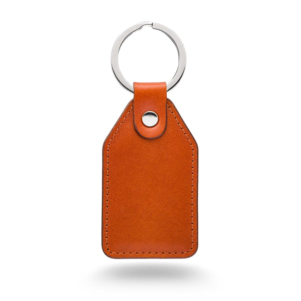 rectangular-leather-key-ring-tan-key-fob-sagebrown