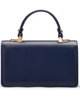 Maya top handle bag, navy, back