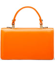 Maya top handle bag, orange, back