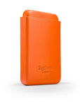 Pull apart business card holder, orange, back
