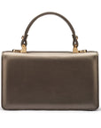 Maya top handle bag, pewter, back