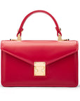 Maya top handle bag, red, front
