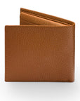 RFID leather wallet with 9 cc, tan, back