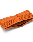 RFID wallet in ostrich leather, tan, inside