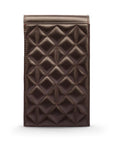 Leather phone bag, brown, back