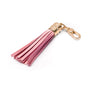 Decorative leather tassel, baby pink