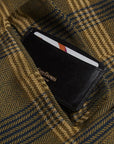 Black Flat Leather Credit Card Case With RFID Blocking Lining
