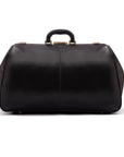 Large leather Gladstone holdall, black, back
