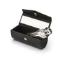 Leather lipstick case. black, inside