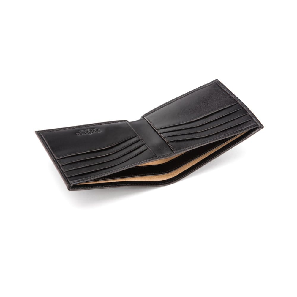 Black Compact Classic Billfold Wallet With RFID Protection