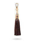 Decorative leather tassel, brown 2