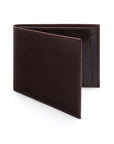 Leather coin wallet, brown, front