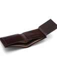 Leather coin wallet, brown, interior