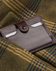 Brown Flat Compact Credit Card Wallet With 2 ID Windows, 6CC, lifestyle
