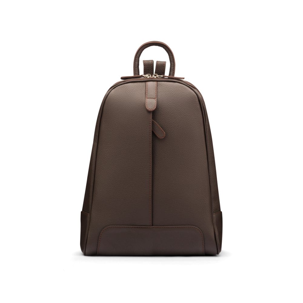Women's Leather Backpack, Brown | Backpacks