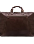 Leather holdall, brown, back