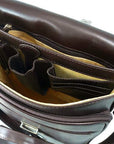 North/South A4 Man Bag - Brown