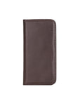 Brown With Green Leather iPhone 12 Mini Wallet Case