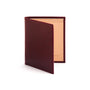 Bifold leather wallet with 6 credit cards, burgundy, front